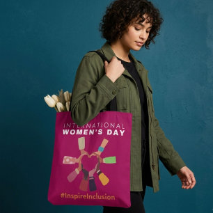 Bolsa Tote Inspire Inclusão Dia Internacional da Mulher