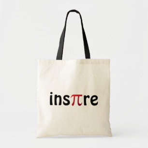 Bolsa Tote Inspire o vermelho do preto do geek da matemática