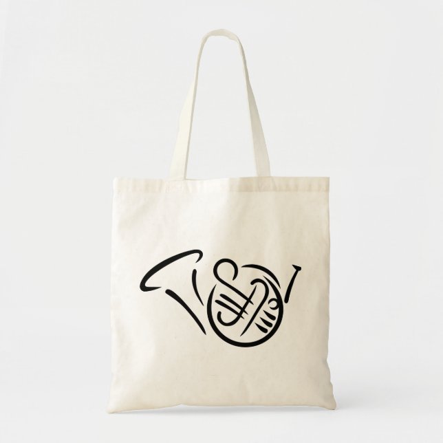 Bolsa Tote Instrumento da trompa francesa (Frente)