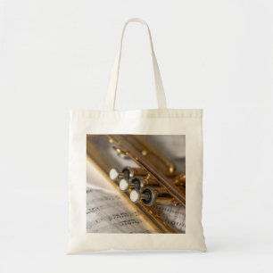 Bolsa Tote Instrumento de marca de música para trompetes e f