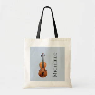 Bolsa Tote Instrumento Musical Violino Personalizado 