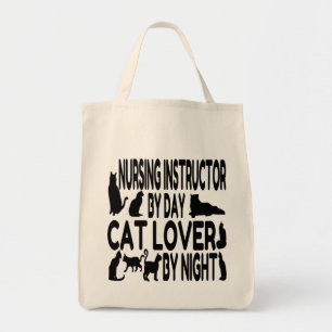 Bolsa Tote Instrutor de Enfermagem Cat Lover