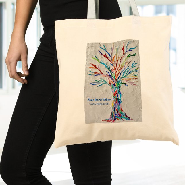 Bolsa Tote Instrutor Rainbow Tree Yoga (Criador carregado)