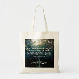 Bolsa Tote Íntegro da arte da escritura do 5:21 dos