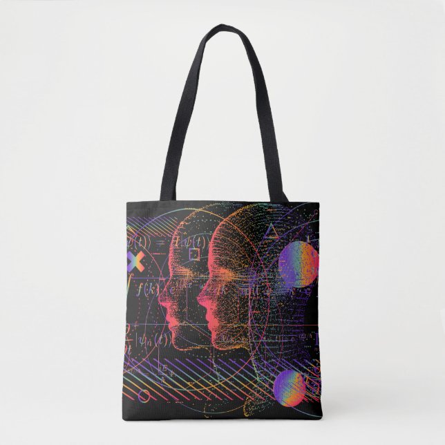 Bolsa Tote Inteligência artificial e conceito de realidade vi (Frente)