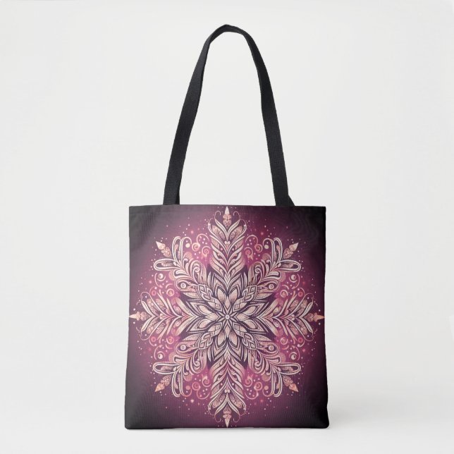 Bolsa Tote Intrate Snowflake Design (Frente)