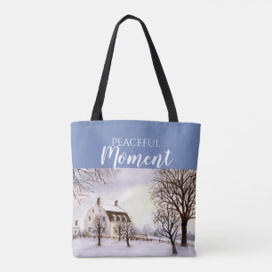 Bolsa Tote Inverno em Nova Inglaterra por Farida Greenfield