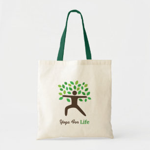 Bolsa Tote Ioga Para a Vida, Postura do Guerreiro, Árvore