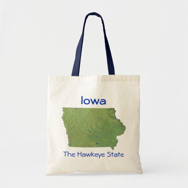 Bolsa Tote Iowan Map Bag (Frente)
