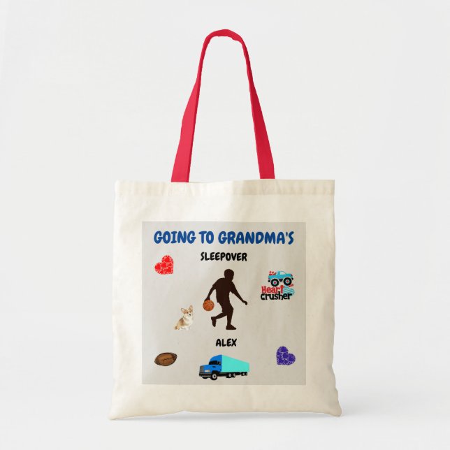 Bolsa Tote Ir aos garotos da vovó divertir Tote Bag (Frente)