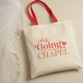 Bolsa Tote Ir para a Capela - Partido do Casamento Personaliz