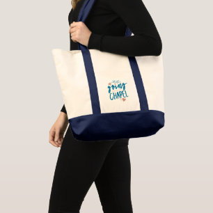 Bolsa Tote Ir para a Capela - Partido do Casamento Personaliz