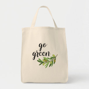 Bolsa Tote Ir para Grocery Verde