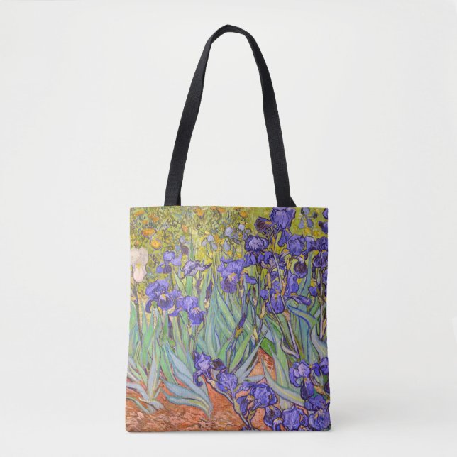 Bolsa Tote Irises Vincent Van Gogh Fine Art (Frente)