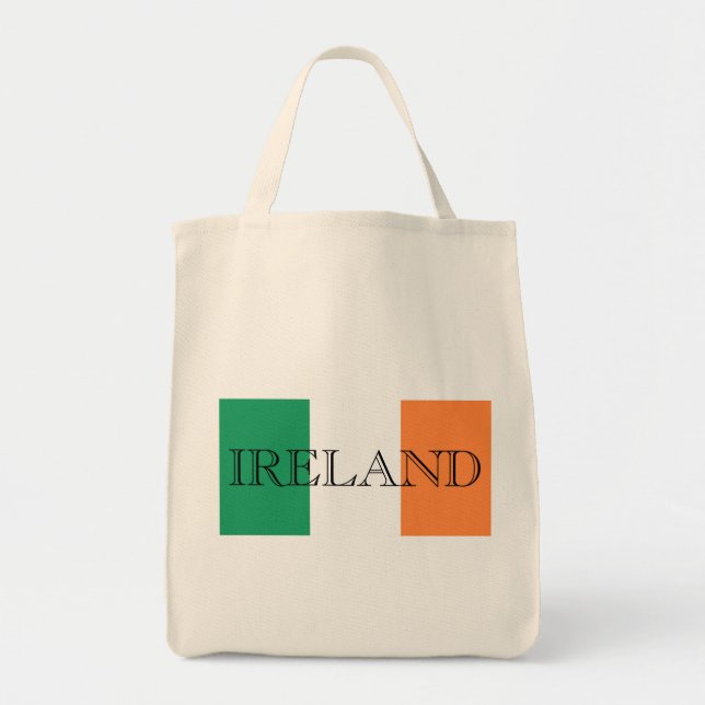Bolsa Tote Irish Flag Ireland gtcnt (Frente)