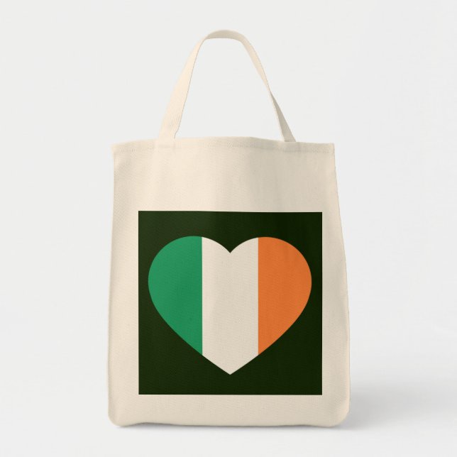 Bolsa Tote Irish Heartflag gtcnt (Frente)