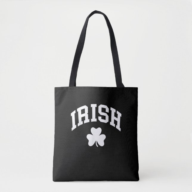 Bolsa Tote Irish Shamrock Dia de São Patrício Ireland Prid Ir (Frente)