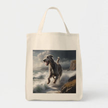 Irish Wolfhound Elegant Grocery Tote Bag