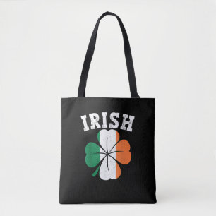 Bolsa Tote Irlanda Shamrock Irlanda Rua de bandeira Patrick D