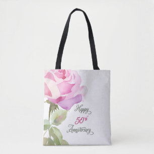 Bolsa Tote Irmã Aniversário de 50 Anos Jubileu Católico Rosa