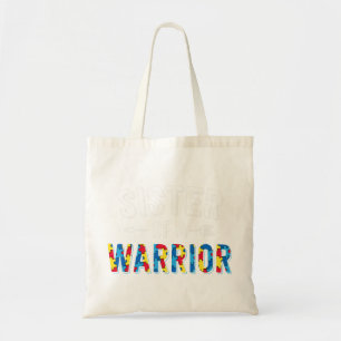 Bolsa Tote Irmã De design De Guerreiro. Coloque a quebra-cab