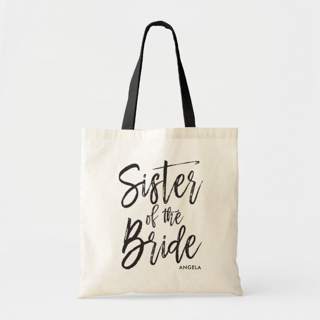 Bolsa Tote Irmã do casamento feito sob encomenda do estilo do (Frente)