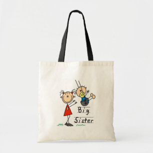 Bolsa Tote Irmã Grande com Camisetas e presentes para irmão