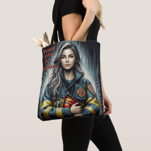 Bolsa Tote Irmã Orgulhosa De Uma Robótica FogoFighter