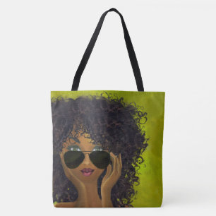 Bolsa Tote Irmandade Verde Arte Negra