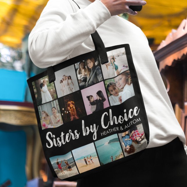 Bolsa Tote Irmãs Por Escolha Colagem Fotográfica Personalizad (Criador carregado)