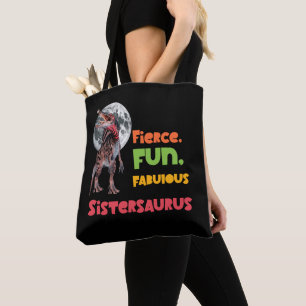 Bolsa Tote Irmãs Saurus Esquadrão de Dinossauros Irmãs Combin