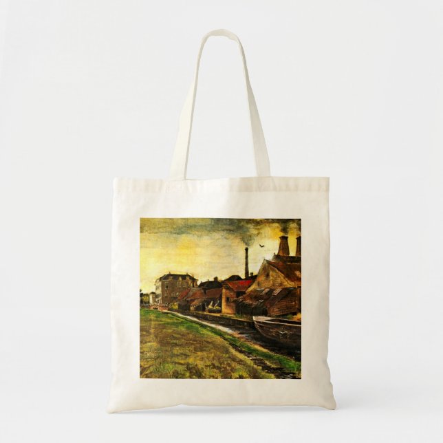 Bolsa Tote Iron Mill em Haia, por Vincent van Gogh (Frente)