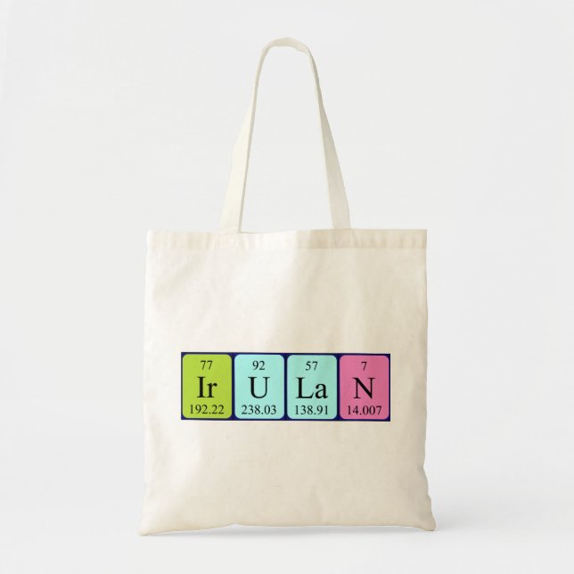 Bolsa Tote Irulan periódico nome da mesa tote bag (Frente)