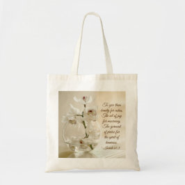 Bolsa Tote Isaiah 61:3 Beleza para Ashes, Bíblia Verse, Orquí
