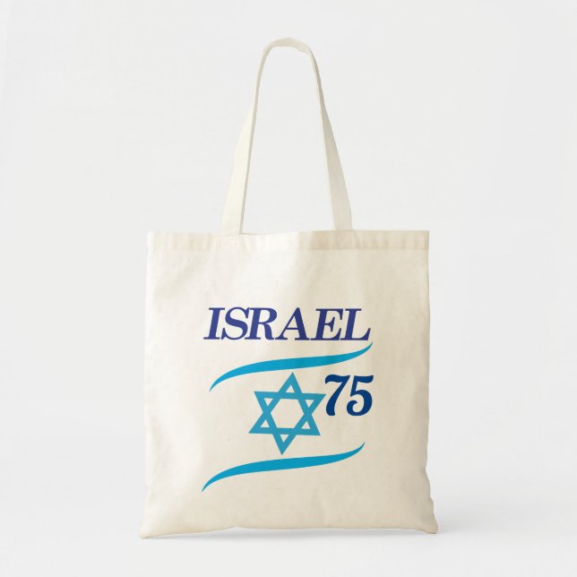 Bolsa Tote Israel 75 Aniversário, Dia da Independência - Mode (Frente)