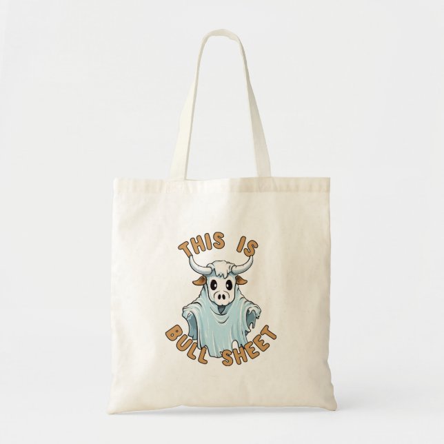 Bolsa Tote Isso é bobagem - folha de boo engraçada (Frente)