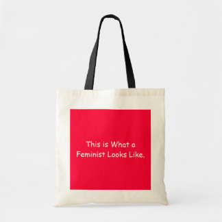 Bolsa Tote Isto é o que um feminista parece ser um saco