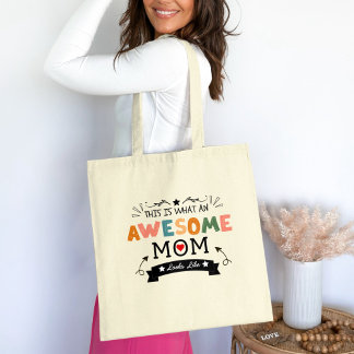 Bolsa Tote Isto é o que uma mãe incrível se parece com Dia de