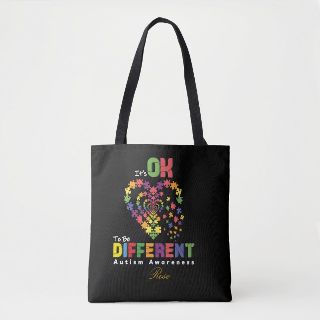 Bolsa Tote It’s OK to Be Different — Celebrating Neurodiversi (Frente)