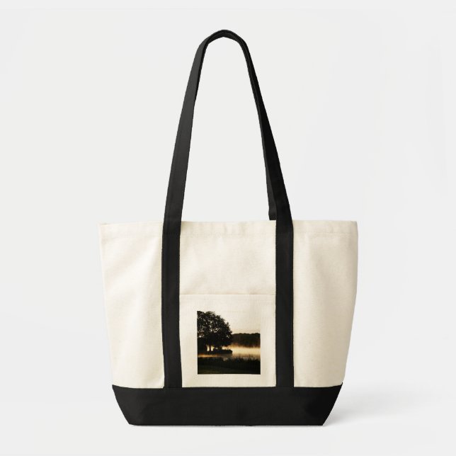 Bolsa Tote itm da Cena do Lago Morning (Frente)