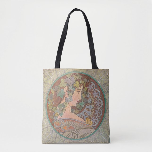 Bolsa Tote Ivy - Alphonse Mucha (Frente)