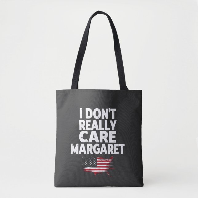 Bolsa Tote J. D Vance Engraçado Meme Eu não me importo com Ma (Frente)