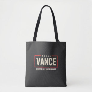 Bolsa Tote J. D Vance Engraçado Meme Eu não me importo com Ma