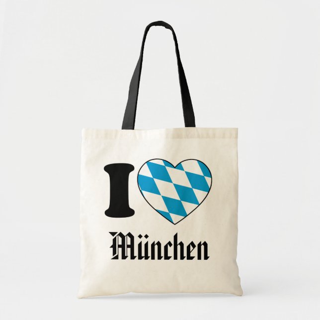 Bolsa Tote J Love München, Bavaria, Germany (Frente)