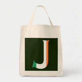 Bolsa Tote J Monograma sobreposto à Irish Flag gtcnt