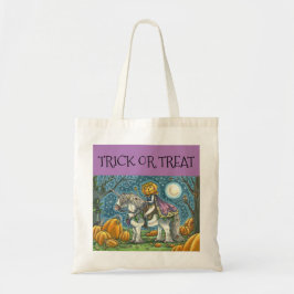 BOLSA TOTE JACK O LANTERN PRINCE EM UNICORN, TRICK OU TREAT