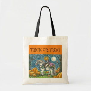 BOLSA TOTE JACK O LANTERN PRINCE EM UNICORN, TRICK OU TREAT