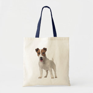 Bolsa Tote Jack Russell Terrier Cão Cachorro Marrom e branco