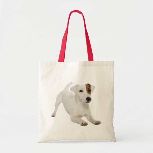 Bolsa Tote Jack Russell Terrier Cão-Puppy (Frente)