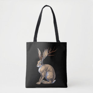 Bolsa Tote Jackalope Cryptid Animal